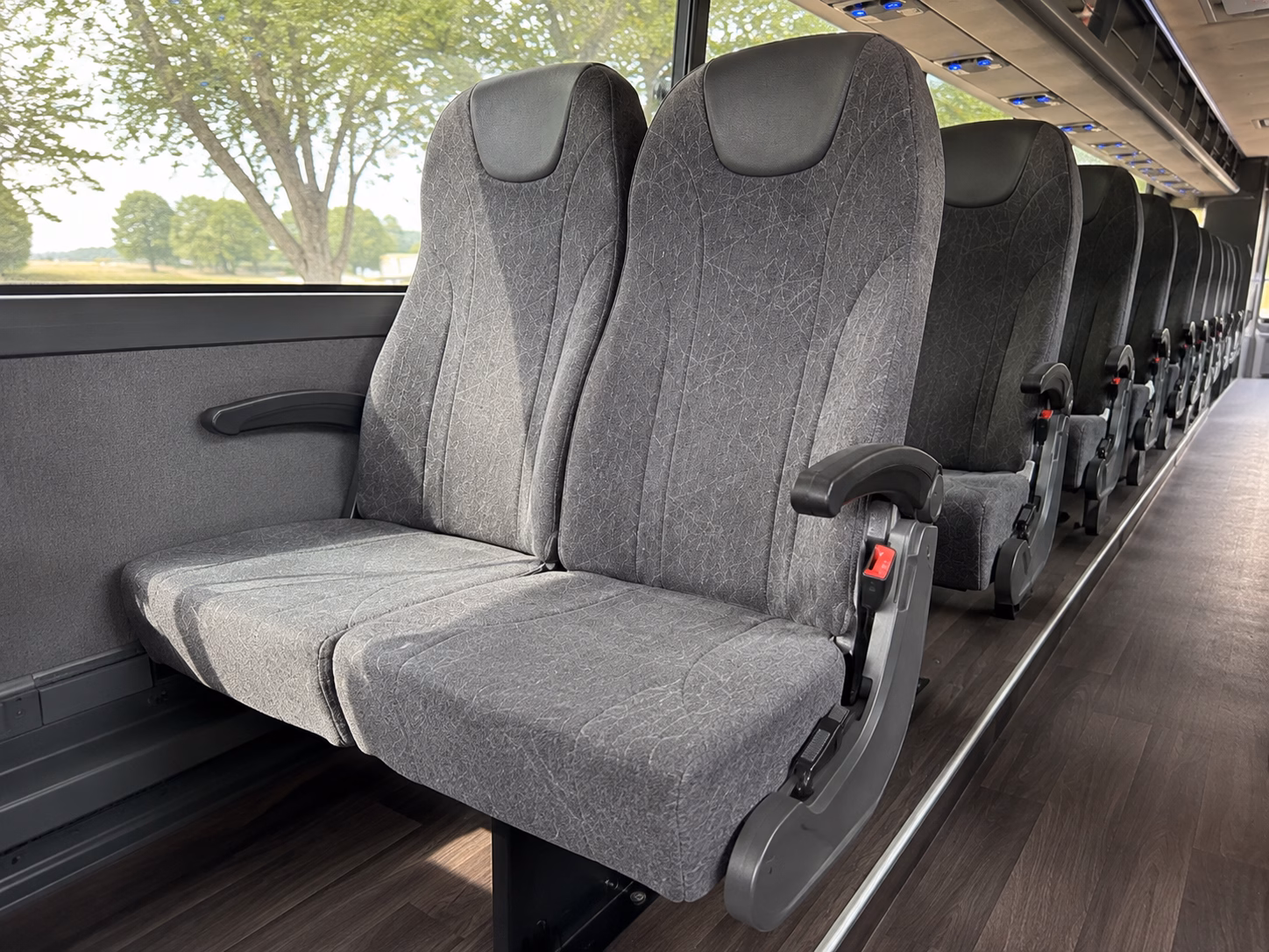 pittsburgh charter bus inside